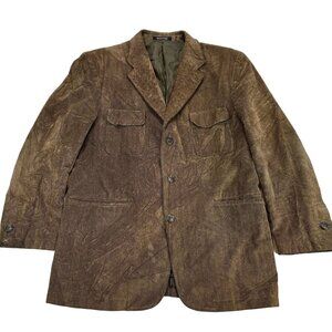 Maestro single Breasted Chevron‎ Blazer Men's Sport Coat Button Closure size 40R